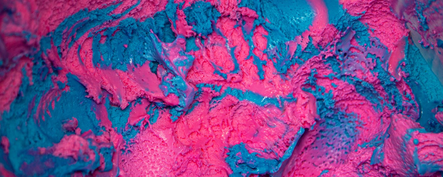 ice cream pink blue swirl