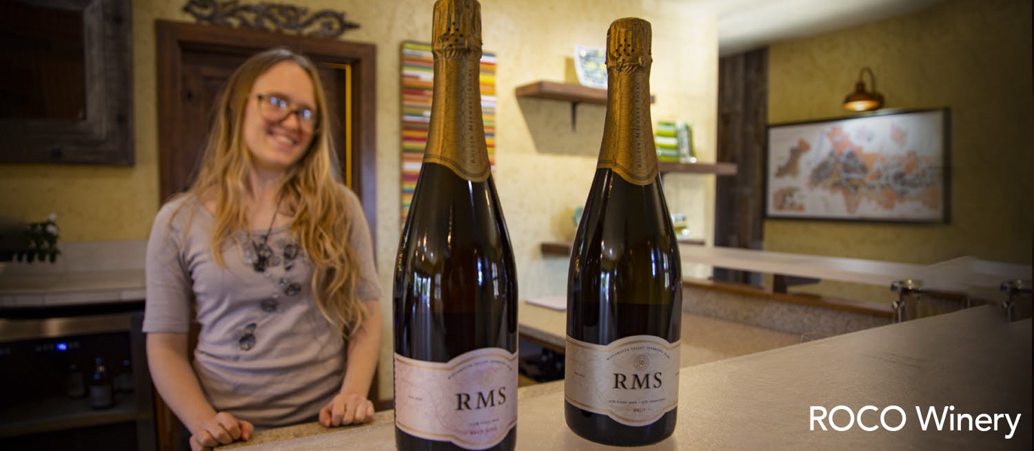 ROCO winery - wine bottles